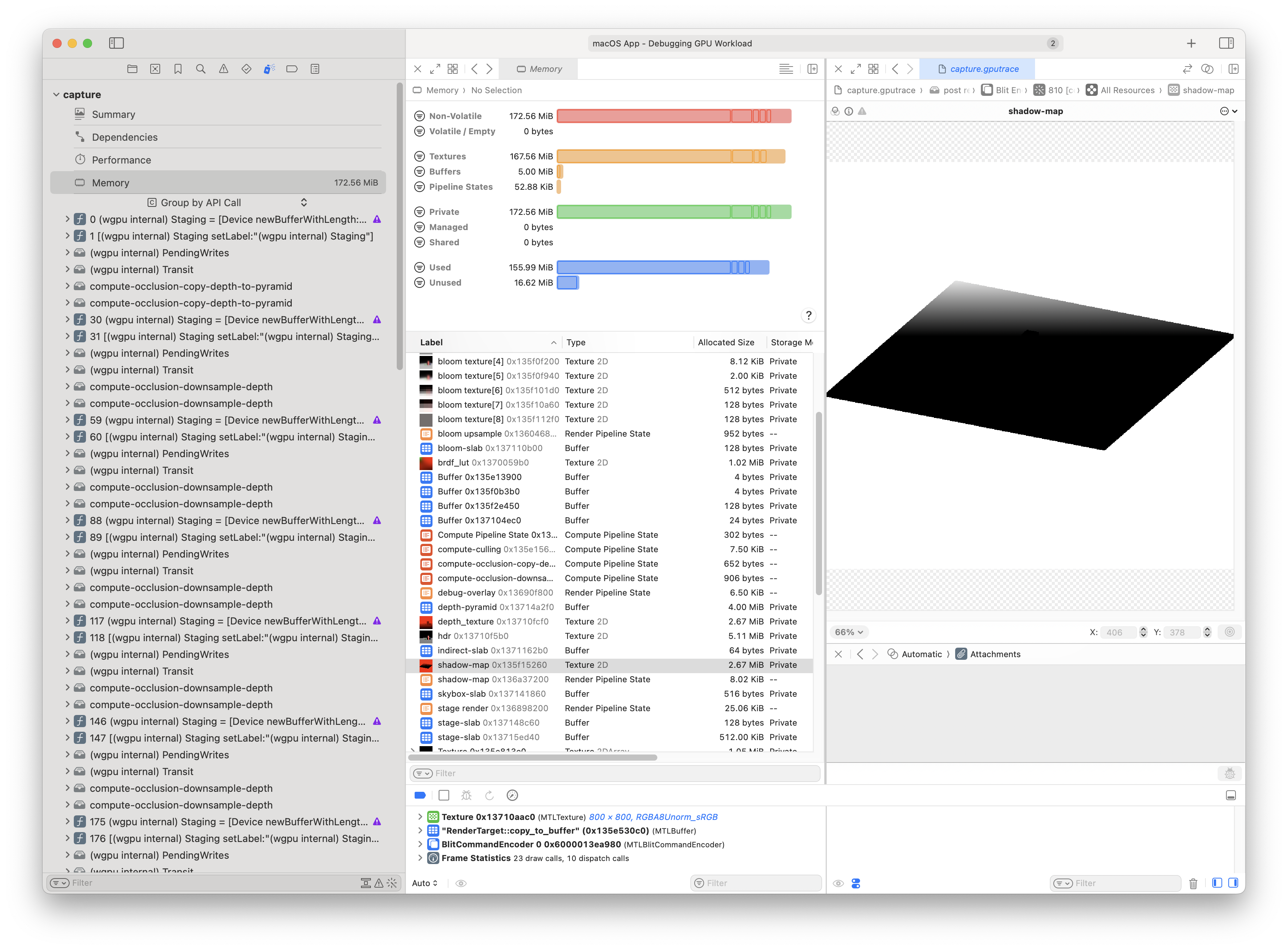 shadow mapping depth texture